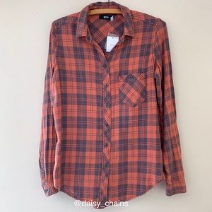 BDG Plaid Flannel Shirt